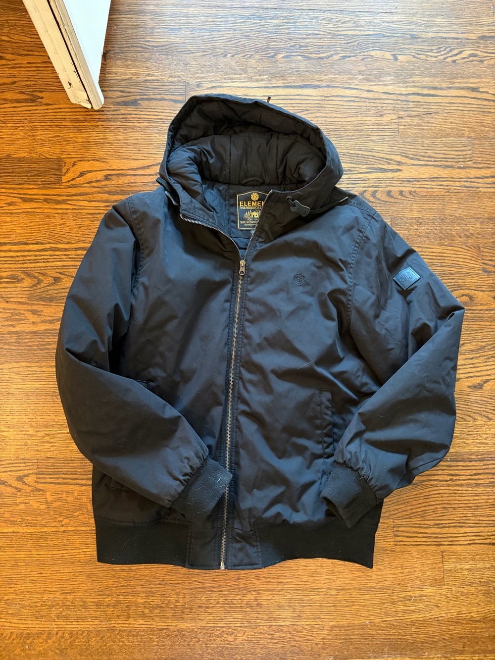Element Men’s Black Hooded Puffer Jacket